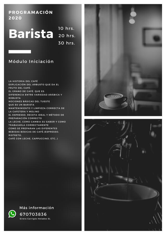 Barista iniciación